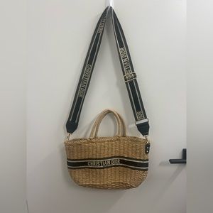 Knockoff Dior wicker purse